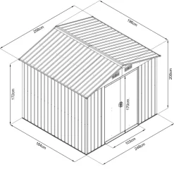 Domek ogrodowy - HECHT 6X8 PLUS