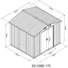 Domek ogrodowy - HECHT 8X8 PLUS