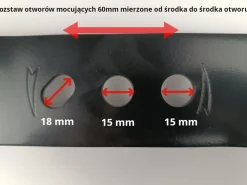 NÓŻ DO KOSIARKI HECHT 543, 543SX