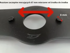 Nóż "Turbo" do kosiarek - HECHT 500046 (do roku 2019)